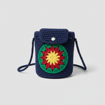 Crochet Bucket Bag Pattern - Vibrant Floral Design with Colorwork Motifs
