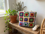Crochet Granny Bag Pattern PDF - Colorful Tote 5 Versions US UK FR IT - Instant Download