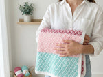 Crochet Baby Blanket Pattern PDF - Sweet Mosaic Geometric Design - 5 Versions Instant Download