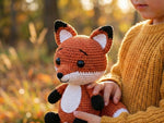 Crochet Fox Plush Pattern PDF - Adorable Woodland Amigurumi Toy