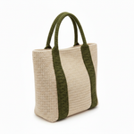 Crochet Tote Bag Pattern PDF - Modern Two-Tone Design