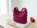 Crochet Bobble Bag Pattern PDF - Vibrant Fuchsia Textured Purse