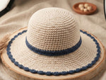 Crochet Sun Hat Pattern PDF - Modern Two-Tone Design 5 Versions - Instant Download