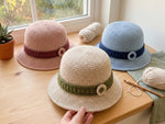 Crochet Bucket Hat Pattern PDF - Modern Two-Tone Colorblock Design
