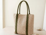 Crochet Tote Bag Pattern PDF - Modern Two-Tone Design