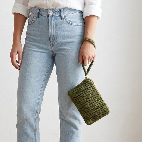 Crochet Pochette Bag Pattern PDF - Chic Olive Market Tote 5 Versions - Instant Download