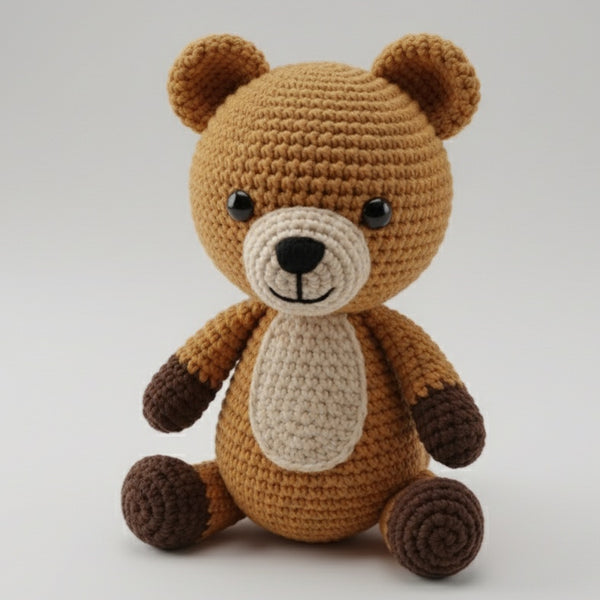 Crochet Bear Pattern PDF - Adorable Cuddly Amigurumi Toy 5 Versions US UK FR IT - Instant Download