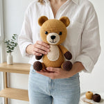 Crochet Bear Pattern PDF - Adorable Cuddly Amigurumi Toy 5 Versions US UK FR IT - Instant Download