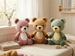 Crochet Bear Pattern PDF - Adorable Cuddly Amigurumi Toy 5 Versions US UK FR IT - Instant Download