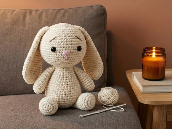 Crochet Bunny Pattern - Adorable Stuffed Bunny Amigurumi Toy for Beginners and Beyond