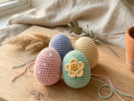 Crochet Easter Eggs Pattern - Miniature Spring Decoration Collection in Pastel Colors