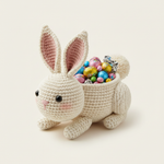 Crochet Easter Bunny Pattern - Sweet Treat Rabbit with Hidden Candy Pocket
