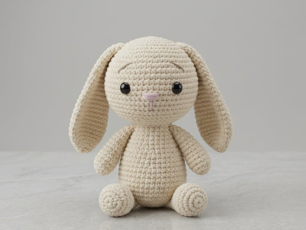 Crochet Bunny Pattern - Adorable Stuffed Bunny Amigurumi Toy for Beginners and Beyond