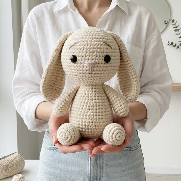 Crochet Bunny Pattern - Adorable Stuffed Bunny Amigurumi Toy for Beginners and Beyond