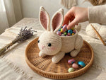 Crochet Easter Bunny Pattern - Sweet Treat Rabbit with Hidden Candy Pocket