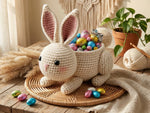 Crochet Easter Bunny Pattern - Sweet Treat Rabbit with Hidden Candy Pocket