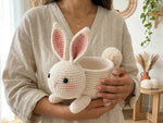 Crochet Easter Bunny Pattern - Sweet Treat Rabbit with Hidden Candy Pocket