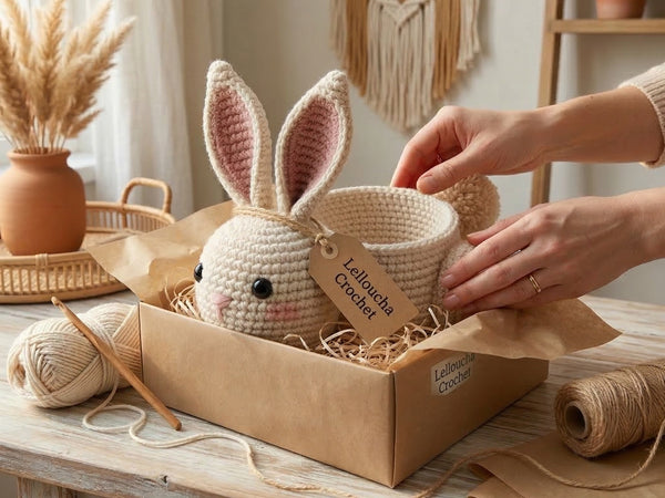 Crochet Easter Bunny Pattern - Sweet Treat Rabbit with Hidden Candy Pocket