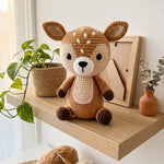 Crochet Deer Amigurumi Pattern - Adorable Woodland Fawn Stuffed Animal