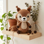 Crochet Squirrel Pattern - Charming Woodland Amigurumi with Bushy Tail and Sweet Expression