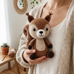 Crochet Squirrel Pattern - Charming Woodland Amigurumi with Bushy Tail and Sweet Expression