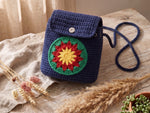 Crochet Bucket Bag Pattern - Vibrant Floral Design with Colorwork Motifs